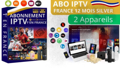 ABONNEMENT IPTV FRANCE 12 MOIS GOLDE 2 APPAREILS