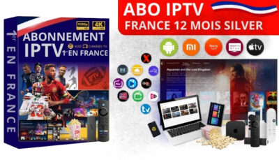 ABONNEMENT IPTV FRANCE 12 MOIS SILVER 2 APPAREILS